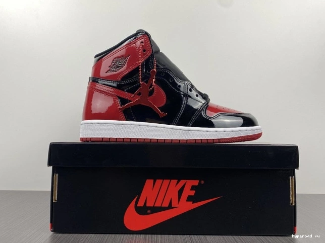 Bred Patent 1 OG Air High Jordan 555088-063 0726